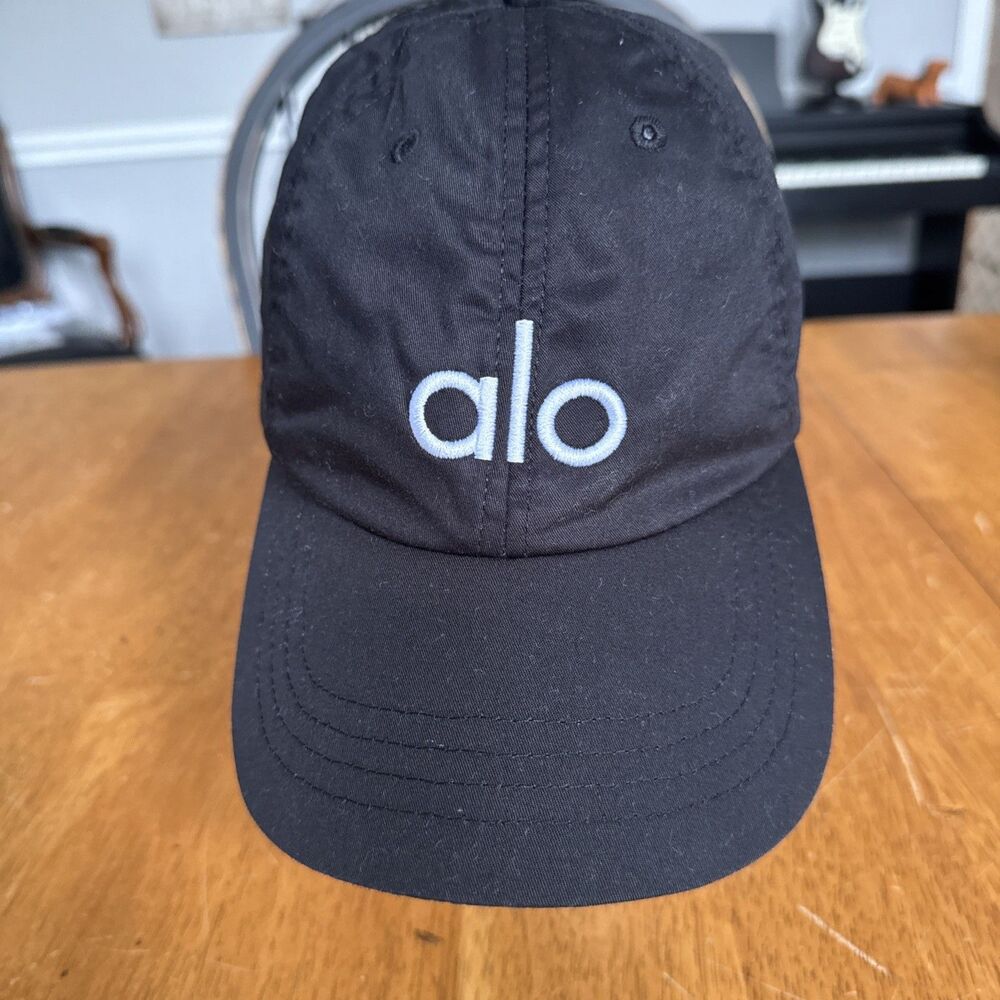 Alo Yoga Performance Off Duty Cap Black Adjustable Baseball Hat Unisex
